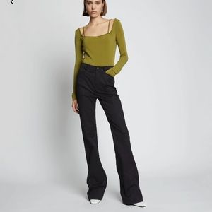 Proenza Schouler Cotton Twill Full Leg Pants